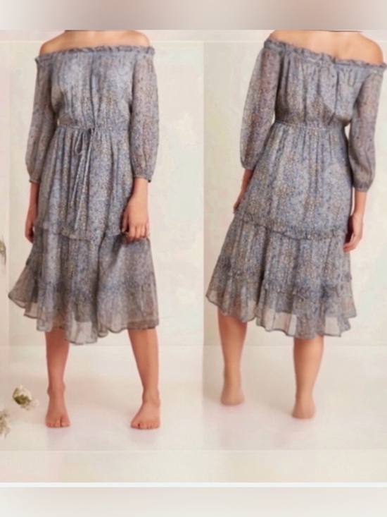 Anthropologie Dresses & Skirts - Anthropologie Kira Off-The-Shoulder Peasant Dress Size 6
